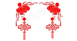 红色灯笼元素