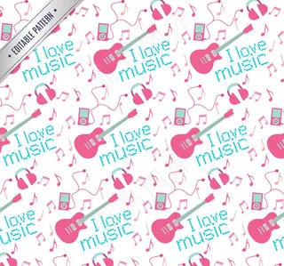 彩色电吉他无缝背景图片