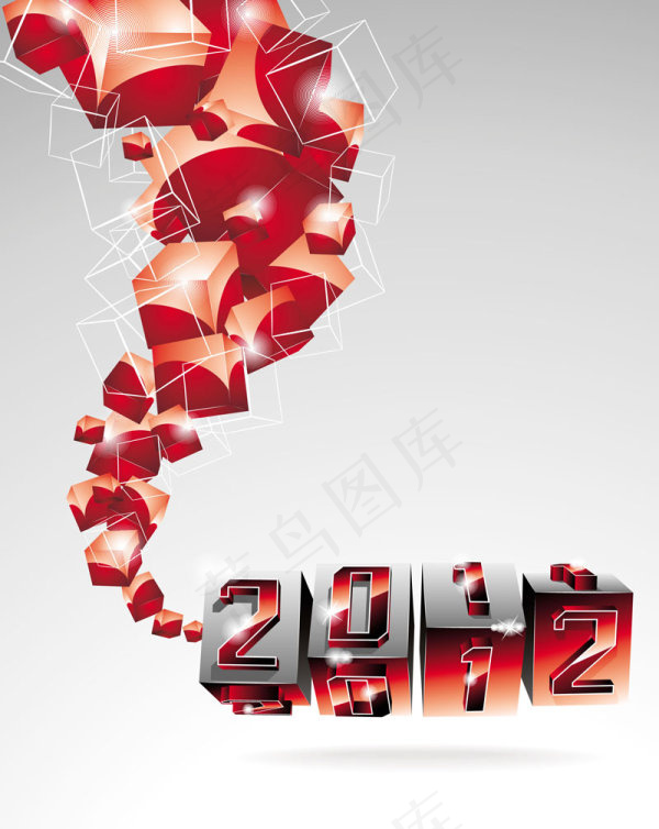 2012年字体图形背景设计04——...ai矢量模版下载