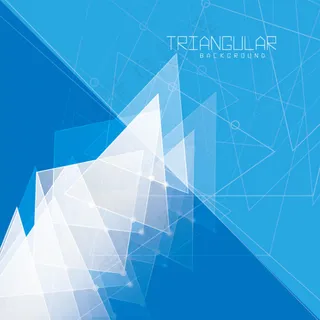 抽象蓝色三角形背景矢量素材 抽象蓝色三角形背景矢量素材