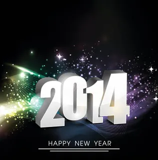 2014艺术字背景设计