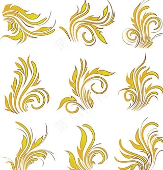 金色欧式花纹图片