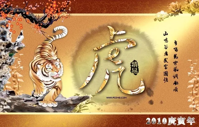 2010虎年海报设计(4961X3189(DPI:300))psd模版下载