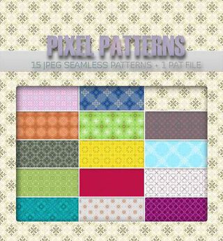 15款高清晰清新淡雅细花ps图案