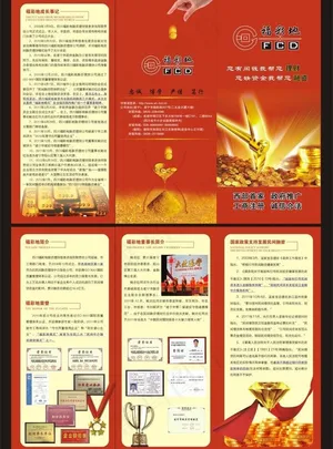 *地投资三折页图片