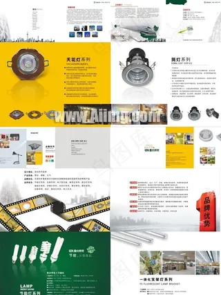 雷的电工照明企业画册