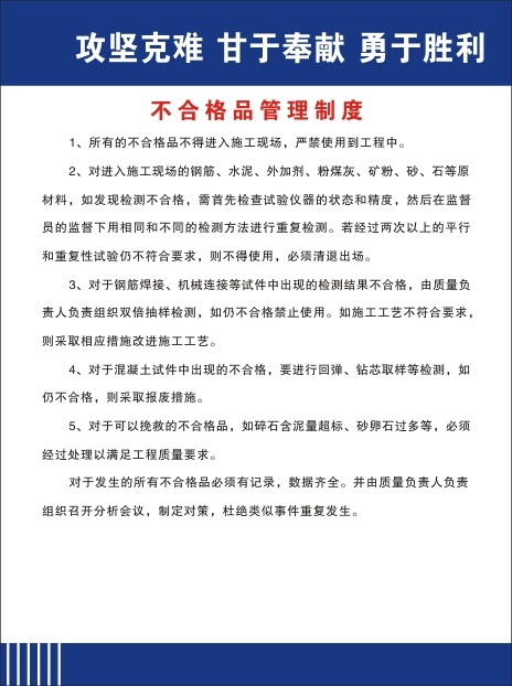 不合格品管理制度cdr矢量模版下载