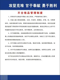 不合格品管理制度