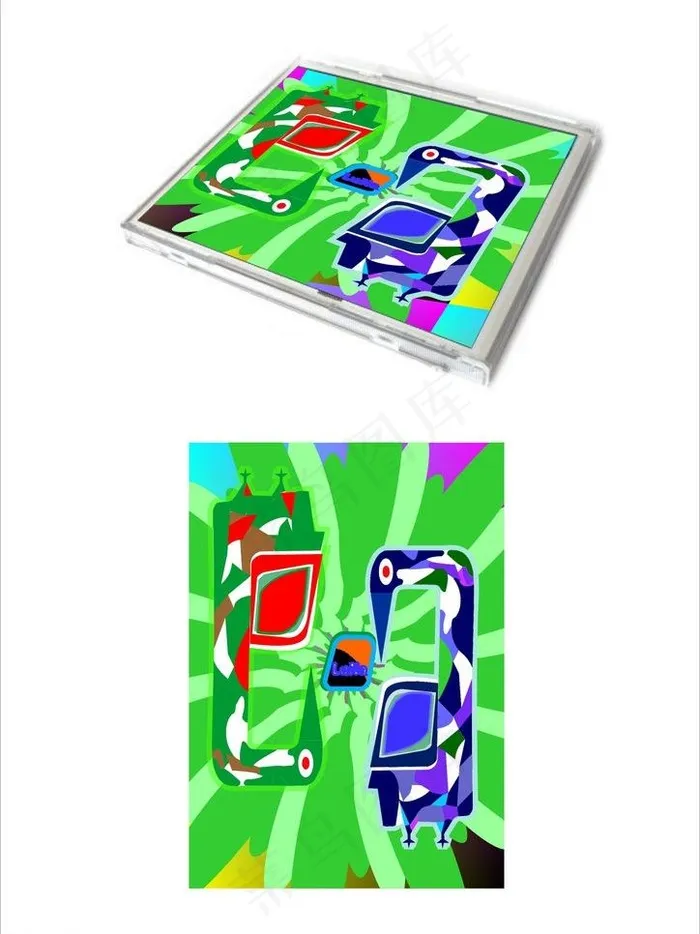 cd包装图片cdr矢量模版下载