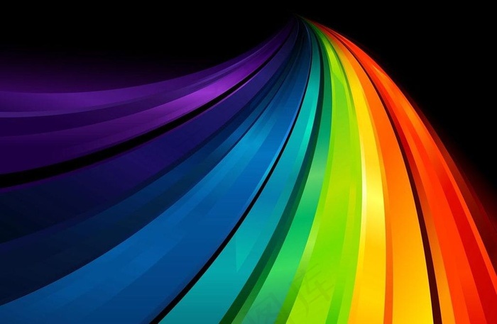 彩虹背景设计图片