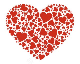 矢量情人节红心素材