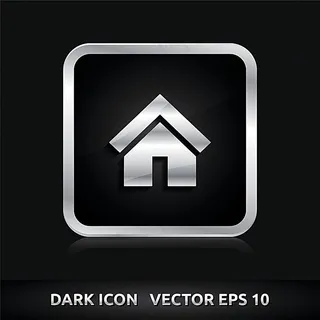 黑色水晶房地产按钮