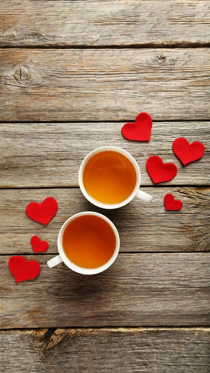 两杯茶高清摄影图片