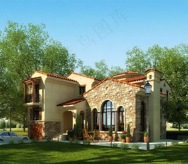 别墅环境效果图图片