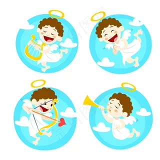 手绘丘比特图片