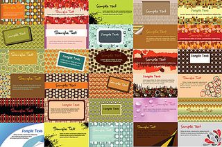 时尚个性名片模板