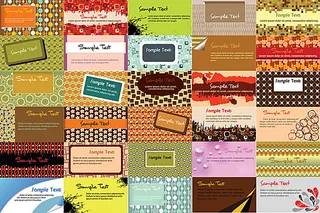 时尚个性名片模板