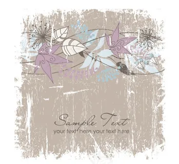 清新插画背景03-矢量素材