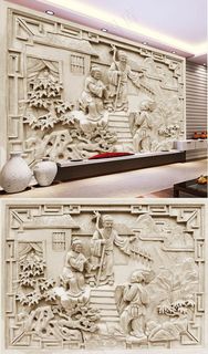 百里负米砂岩浮雕背景墙雕刻艺术壁画 百里负米砂岩浮雕背景墙雕刻艺术壁画