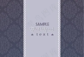 欧式花纹背景图片