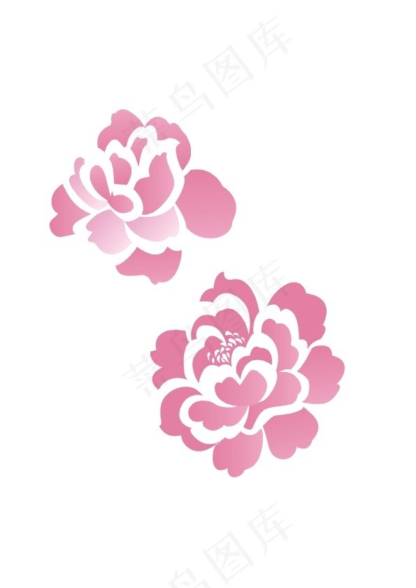 牡丹cdr矢量模版下载