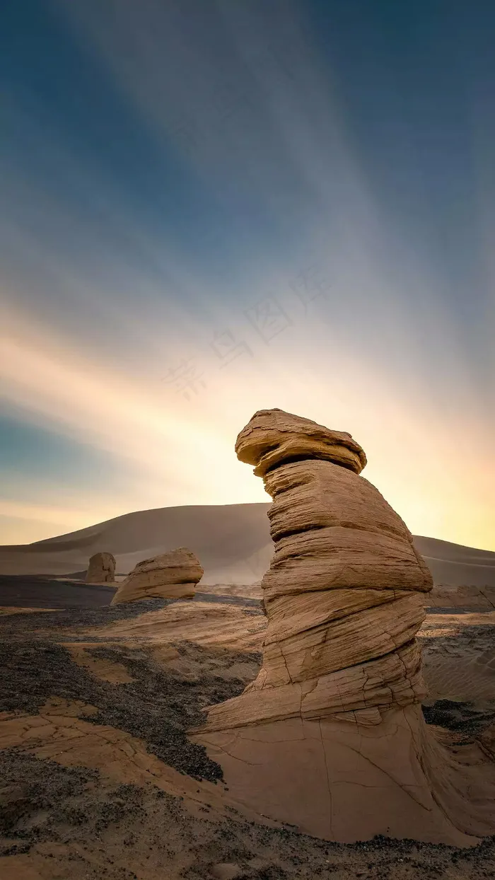 风化的土丘高清摄影图片
