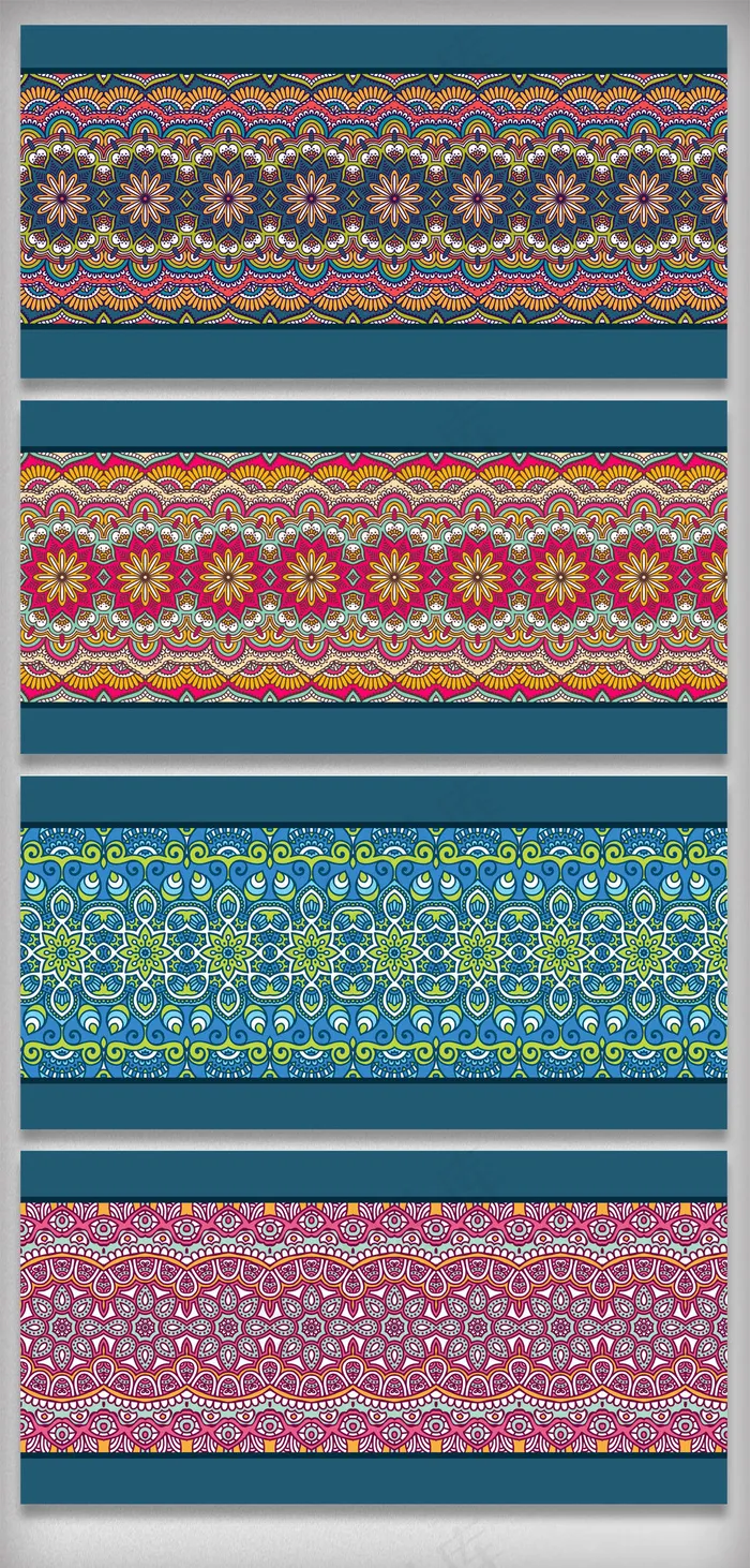 欧式复古花纹背景素材