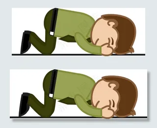 非常可悲的失败的人-办公企业的卡通...