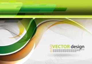 绿色卡片设计素材