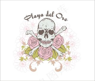 骷髅头矢量素材下载免费下载