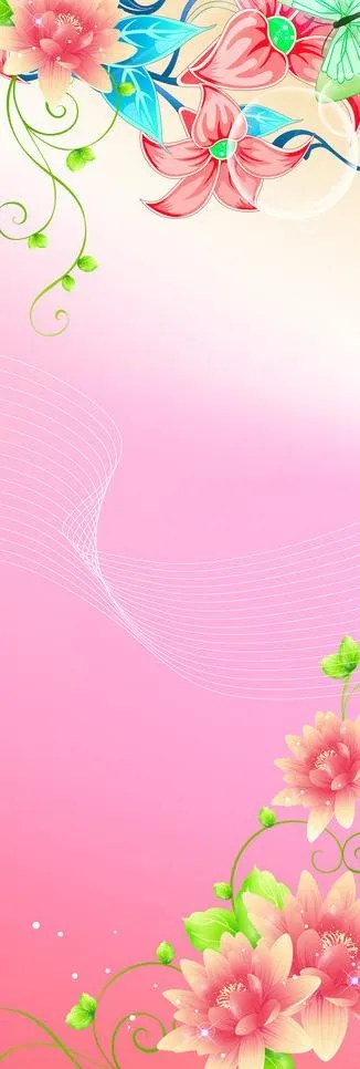 花纹背景图片(1701X4535(DPI:72))psd模版下载