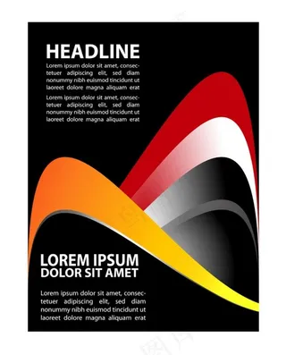 彩色曲线画册图片