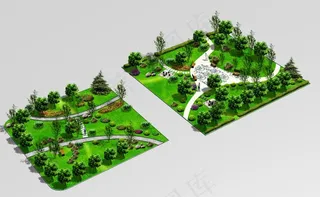 小区园林绿化图片