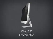 苹果iMac 27”ai矢量模版下载