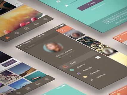 app页面效果图PSD图片