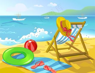 夏季热带度假背景图片