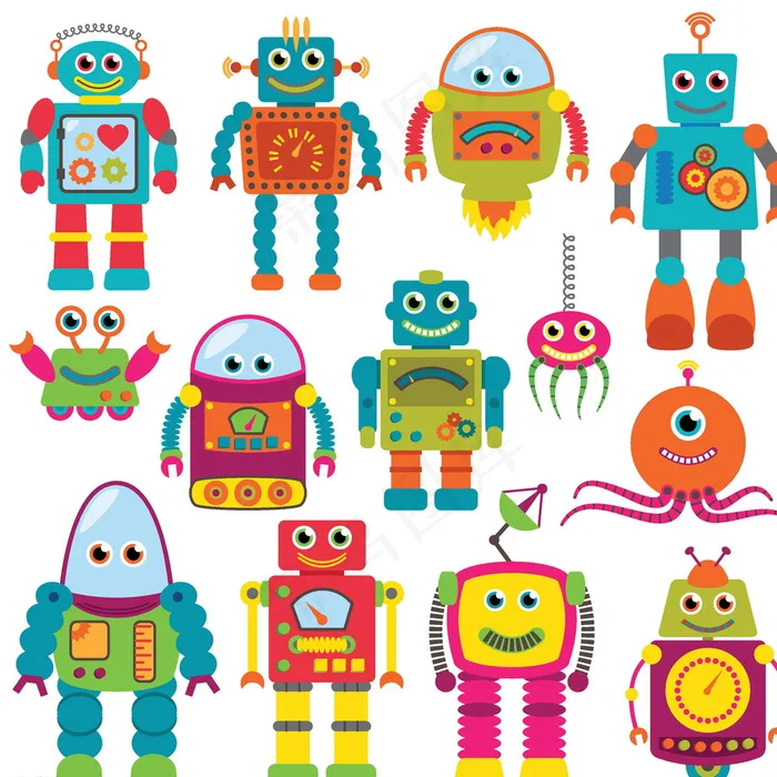 机器人图片eps,ai矢量模版下载