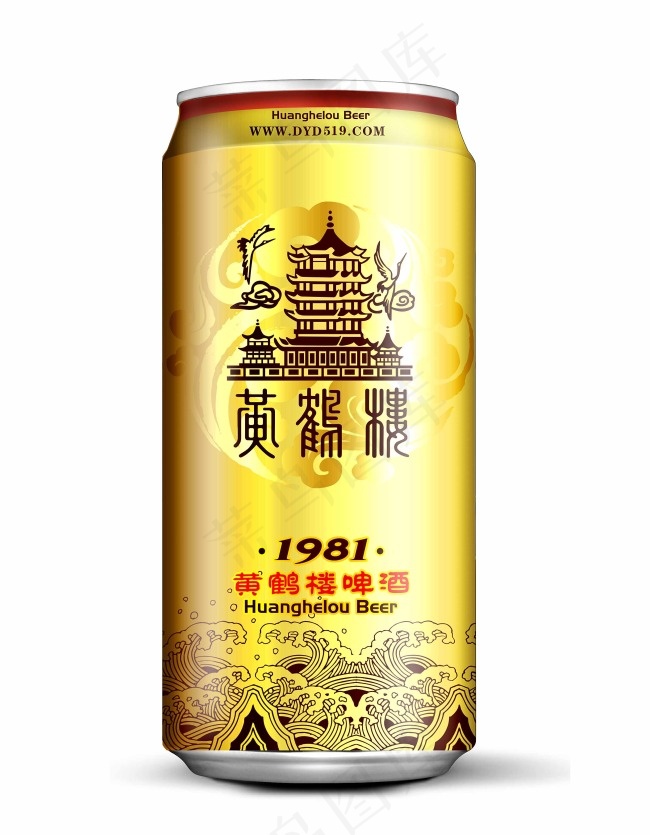 黄鹤楼啤酒土豪金12度330mlpsd模版下载