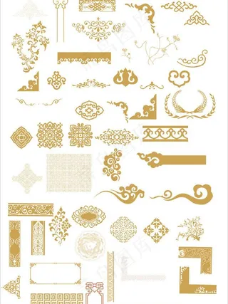 中国古典精品花纹图片