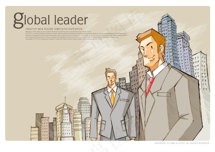 卡通人物 商业人物 分层素材 PS...