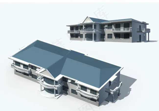 办公楼3D模型图