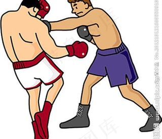 拳击 卡通运动人物图片