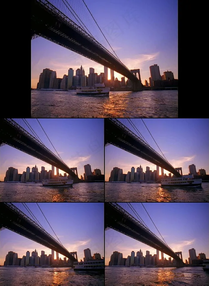 水面游轮视频素材