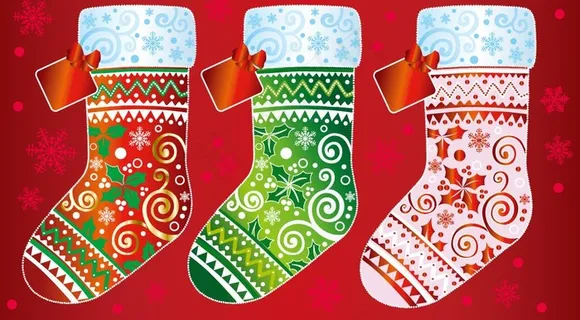 圣诞素材 圣诞袜图片