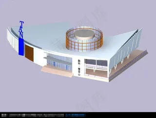 会所外观建筑模型