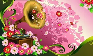 粉色花卉矢量素材