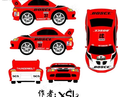 赛车不干胶设计资料05图片