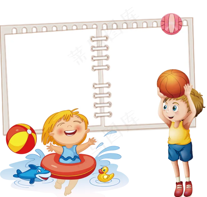 校园体育电子小报模版(4959X3508(DPI:300))psd模版下载