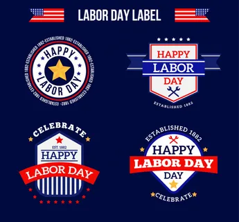 美国劳动节贴纸