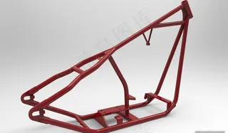 自然频率和模式形状的硬式摩托车车架